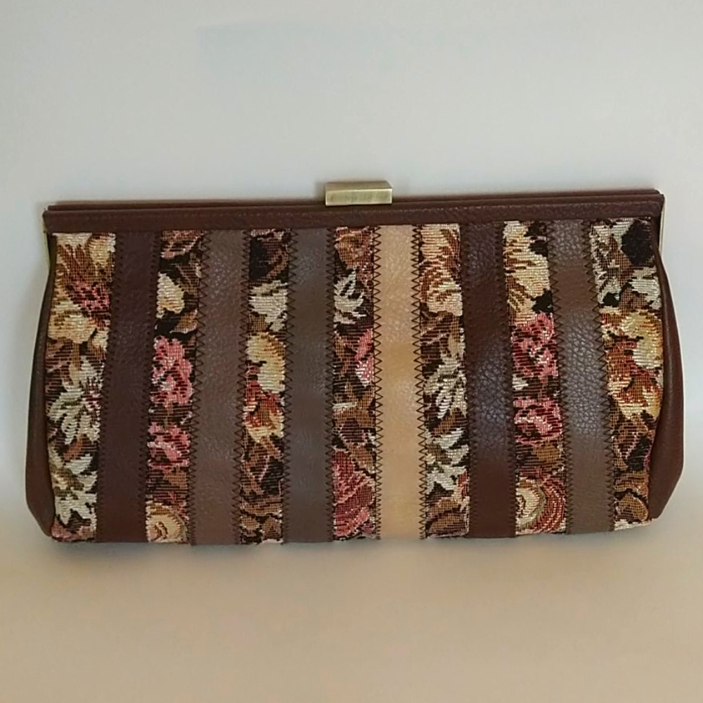 Classy Brown Multicolor CLUTCH Purse - NWT